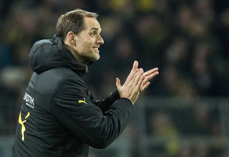 Borussia Dortmunds Trainer Thomas Tuchel nach dem 1:1 in Hoffenheim.