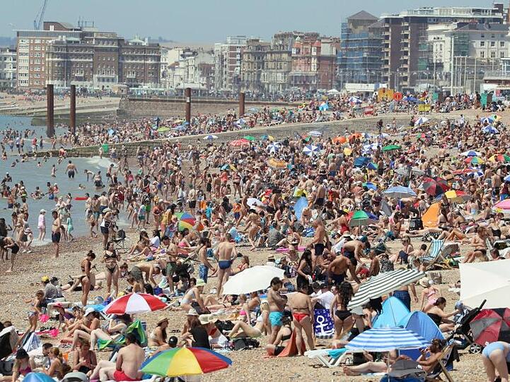 Hochbetrieb herrschte am Donnerstag auch in Brighton.