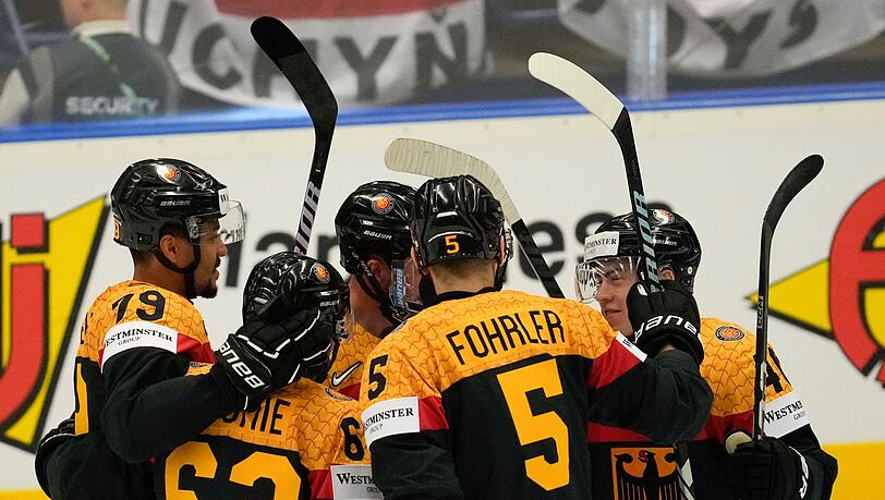 Die deutsche Eishockey-Nationalmannschaft trifft am Dienstag auf Frankreich.