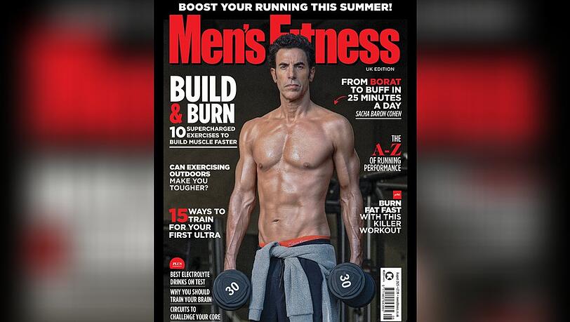 Sacha Baron Cohen trainierte sich in wenigen Wochen einen Muskelbody an.