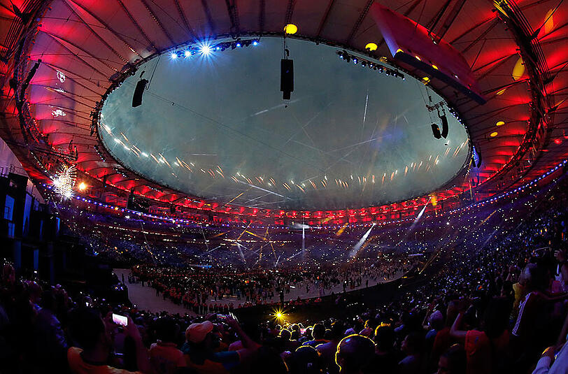 Beeindruckende Eröffnungsfeier der Olympischen Spiele in Rio. Die Bilder aus dem Maracana-Stadion.