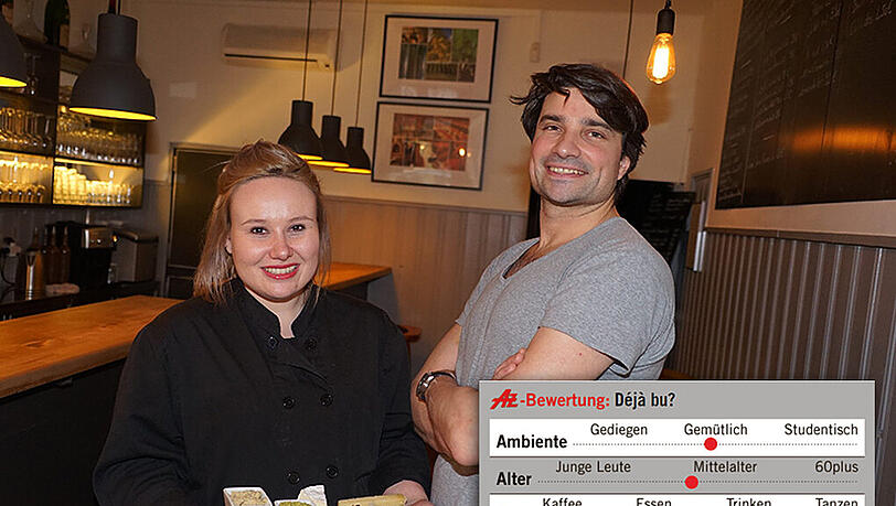 Kredenzen feine französische Küche: Köchin Charline und Chef Nicolas Gilbertas. Kredenzen feine französische Küche: Köchin Charline und Chef Nicolas Gilbertas.