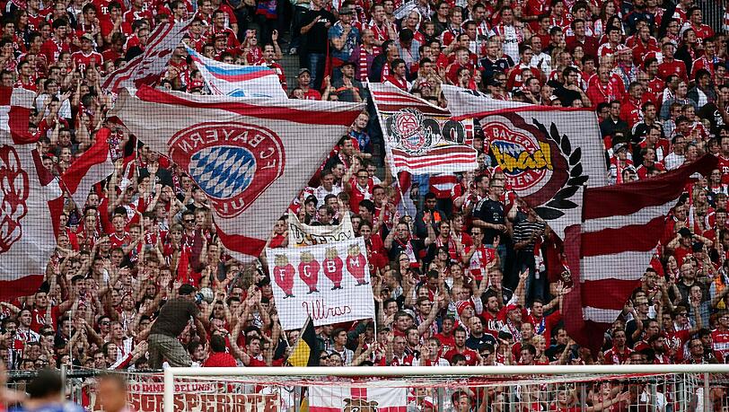 Die Bayern-Südkurve. Die Bayern-Südkurve.