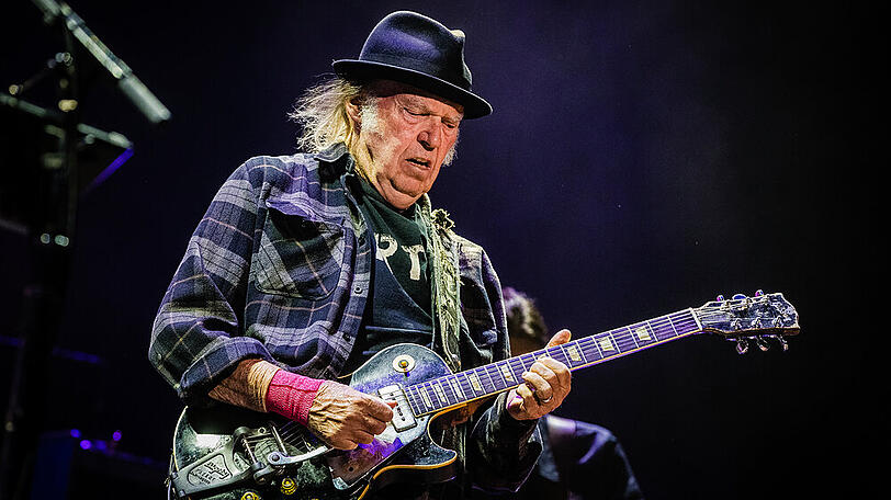 Neil Young während eines Auftritts im vergangenen Jahr