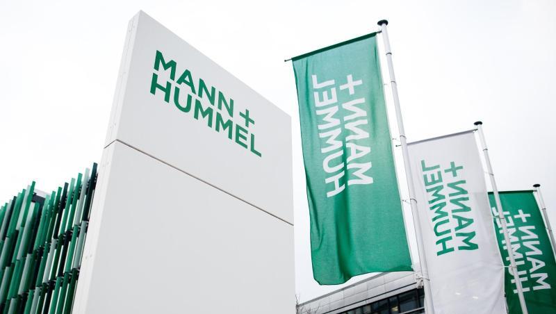 Blick auf die Firmenzentrale von Mann+Hummel in Ludwigsburg. Blick auf die Firmenzentrale von Mann+Hummel in Ludwigsburg.