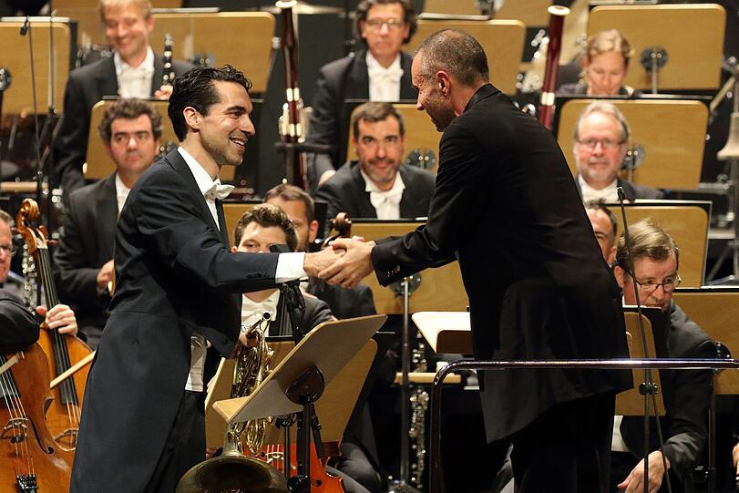 Constantinos Carydis und Johannes Dengler im Nationaltheater.