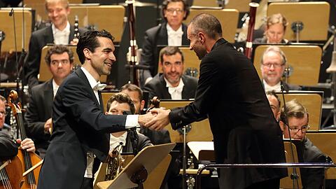 Constantinos Carydis und Johannes Dengler im Nationaltheater.