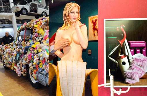 Für Wirbel sorgt die Ausstellung er Ausstellung "Mel Ramos - 50 Jahre PopArt". Aber auch andere Künstler sorgen mit verrückten Exponaten für Gesprächsstoff.