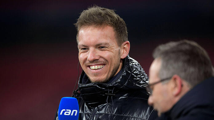 Julian Nagelsmann, Trainer des FC Bayern, bei einem Interview von Sat1.