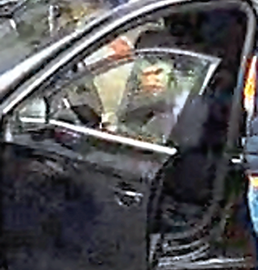 Ein Foto des Mannes am Steuer des Audi A3, der Täter?
