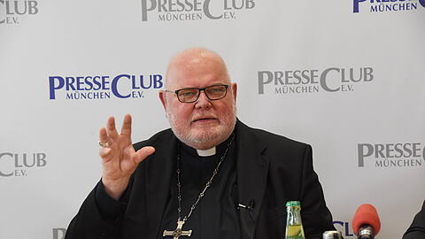 Kardinal Reinhard Marx am Montag im  Presseclub München.