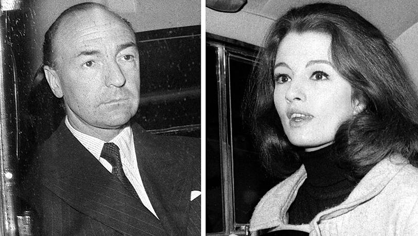 Das Callgirl und der Kriegsminister: Christine Keeler und John Profumo im Jahr 1963. Das Callgirl und der Kriegsminister: Christine Keeler und John Profumo im Jahr 1963.