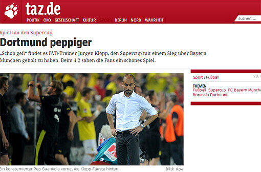 Das schreiben die deutschen Medien über den 4:2-Erfolg des BVB im Supercup.