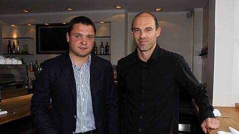 Denis Bushuev (l.) war Co-Trainer von Alexander Schmidt bei den 1860-Profis. Nun sind beide nicht mehr bei den Löwen.