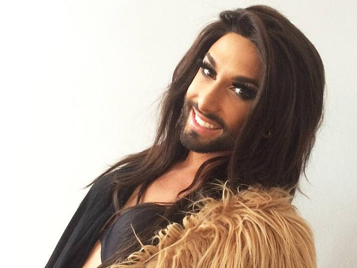 "Danke für die Nominierung", postete Conchita Wurst unter dieses Foto