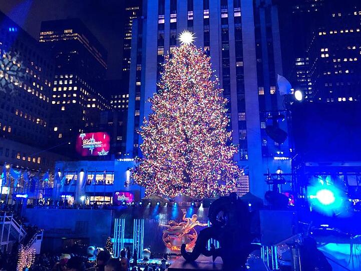 Ein Traum aus Licht: der Weihnachtsbaum am Rockefeller Center.