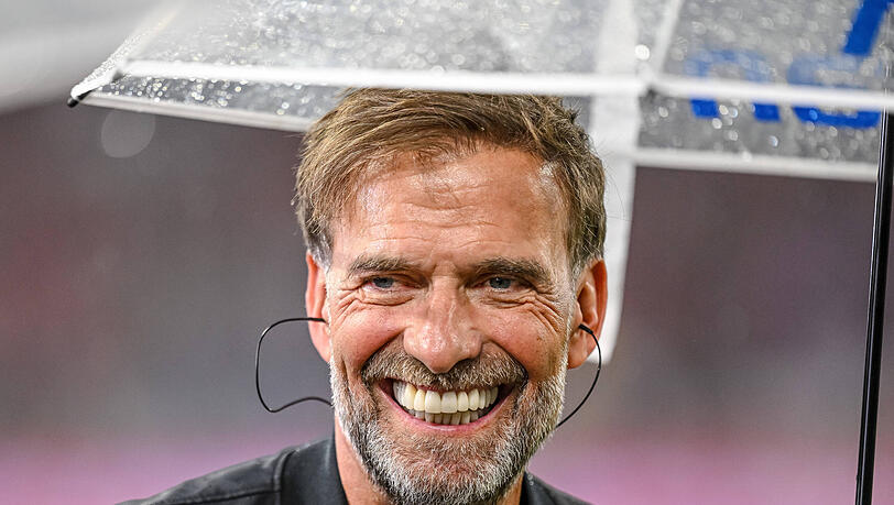 Schaute sich das Spiel des FC Bayern gegen den VfB Stuttgart in der Allianz Arena an: Bundestrainer Jürgen Klopp. Schaute sich das Spiel des FC Bayern gegen den VfB Stuttgart in der Allianz Arena an: Bundestrainer Jürgen Klopp.