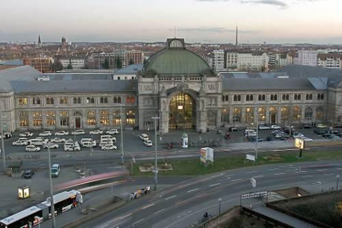 Die Bombe wurde in der Nähe des Nürnberger Hauptbahnhof s gefunden.