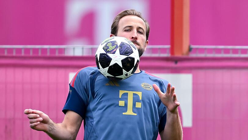 Harry Kane beim Training. Wer ist der entscheidende St&uuml;rmer im Halbfinale?