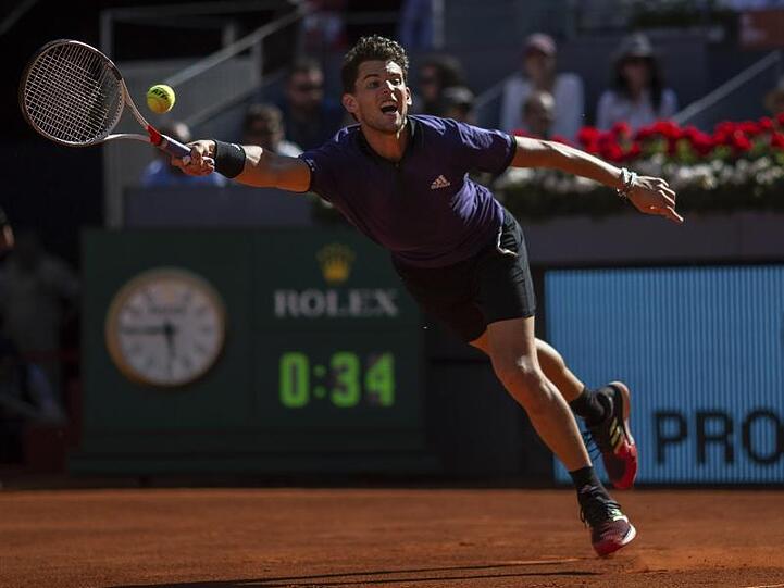 Steht nach seinem Sieg gegen Roger Federer im Halbfinale von Madrid: Dominic Thiem.