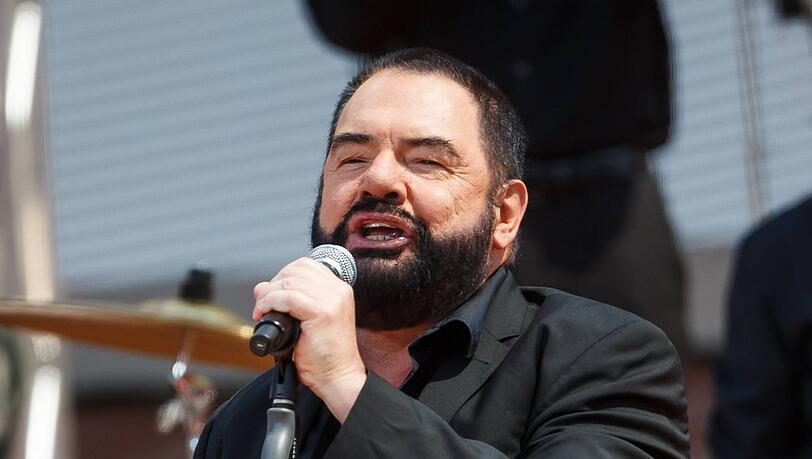 Marian Gold bei einem Alphaville-Auftritt im "ZDF-Fernsehgarten".