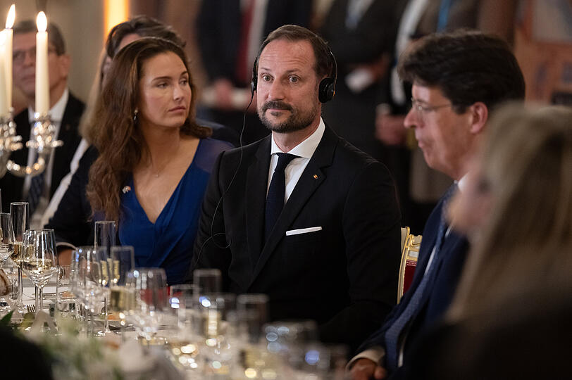 Sophie-Alexandra Prinzessin von Bayern durfte neben Kronprinz Haakon sitzen. Erst im Mai hat sie in das Haus Wittelsbach eingeheiratet.