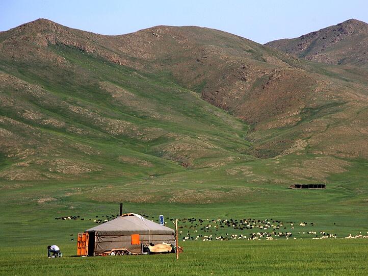 Eines der Mongolei-Bilder aus dem Vortrag im ASZ.