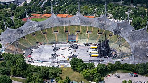 Zuletzt war das Olympiastadion häufig als Bühne für große Konzerte genutzt worden, nun wird es saniert. (Archivbild)