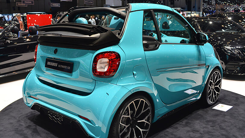 Klein aber fein: Der Smart Brabus Ultimate 125 erreicht eine Höchstgeschwindigkeit von 175 km/h.