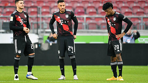 Neben seinen französischen Bayern-Kollegen Lucas Hernández, Corentin Tolisso und Kingsley Coman (von links) wurde auch Benjamin Pavard für die EM nominiert. (Archivbild)