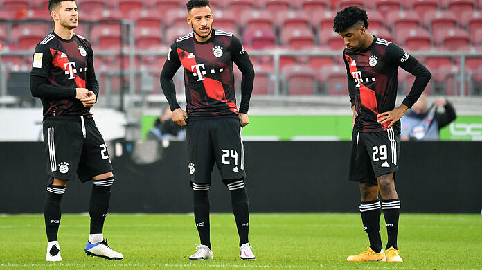 Neben seinen französischen Bayern-Kollegen Lucas Hernández, Corentin Tolisso und Kingsley Coman (von links) wurde auch Benjamin Pavard für die EM nominiert. (Archivbild)