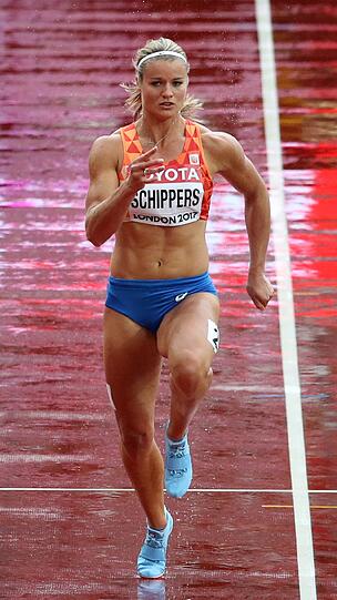 Die Niederländerin Dafne Schippers im 100-Meter-Vorlauf.