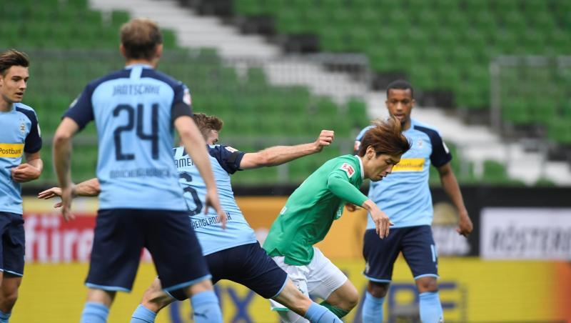 Werder Bremens und Borussia Mönchengladbach teilten sich die Punkte. Werder Bremens und Borussia Mönchengladbach teilten sich die Punkte.