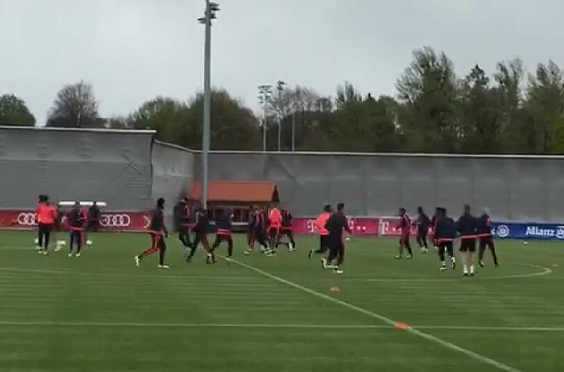 Geheimes Abschlusstraining vor dem Champions-League-Halbfinale: Mit dabei: Jérome Boateng