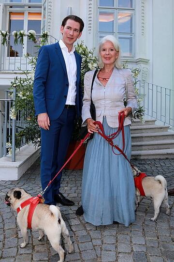 Bundeskanzler Sebastian Kurz und Christiane Hörbiger