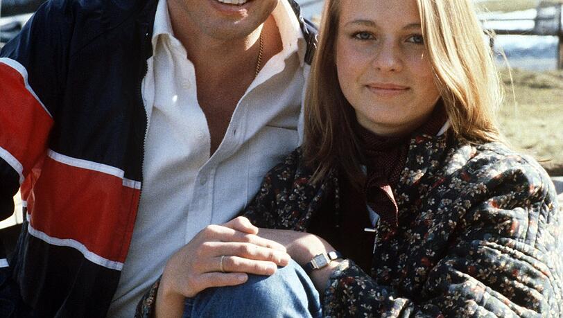 Peter Kraus und seine an Brustkrebs gestorbene Tochter Gaby im April 1981. Peter Kraus und seine an Brustkrebs gestorbene Tochter Gaby im April 1981.