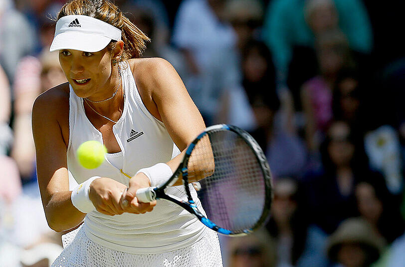 Mit den besten Grüßen an Arantxa Sanchez-Vicario: Garbine Muguruza.