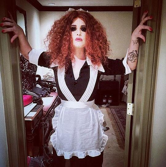 Gruselig: Kelly Osbourne als Magenta aus der "Rocky Horror Picture Show"