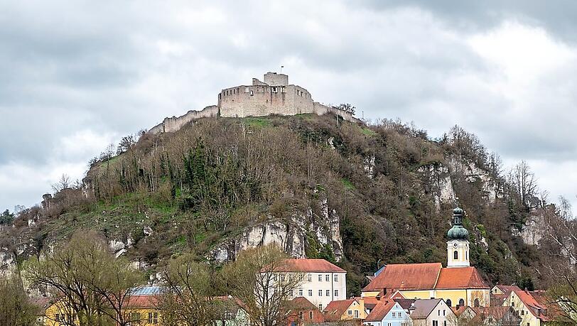 Der Schlossberg von Kallmünz. Der Schlossberg von Kallmünz.