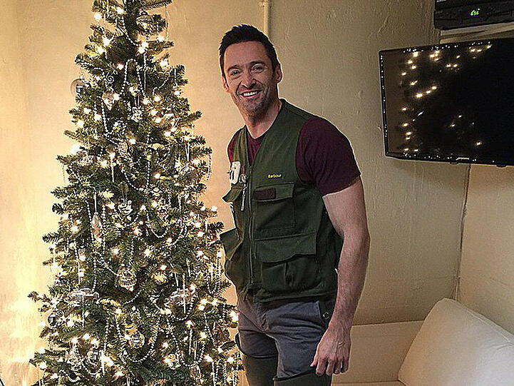 Hugh Jackman feiert Weihnachten in New York mit eigenem Weihnachtsbaum