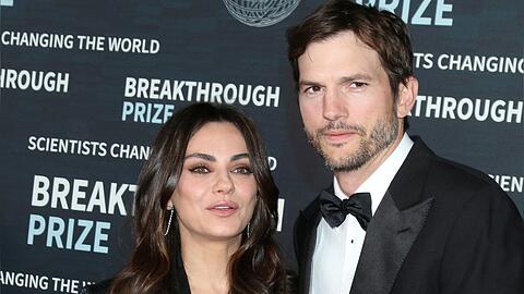 Mila Kunis und Ashton Kutcher auf einem Event im April.