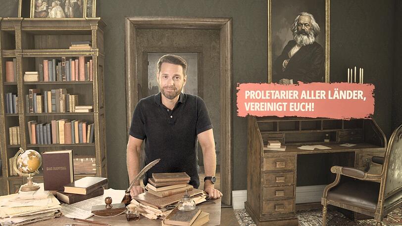 Mirko Drotschmann erklärt, wie Karl Marx und Friedrich Engels den Arbeitsmarkt verändern wollten. Mirko Drotschmann erklärt, wie Karl Marx und Friedrich Engels den Arbeitsmarkt verändern wollten.