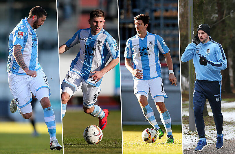 Die neuen Löwen: Sascha Mölders, Levent Aycicek, Jan Mauersberger und Maximilian Beister.
