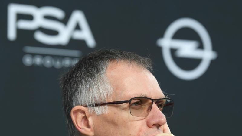 PSA-Konzernchef Carlos Tavares während einer Pressekonferenz in Rüsselsheim. PSA-Konzernchef Carlos Tavares während einer Pressekonferenz in Rüsselsheim.