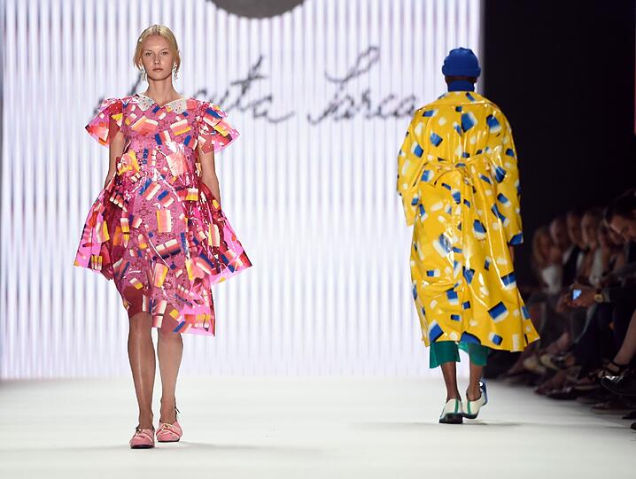 Modepräsentation des Labels "Designer for Tomorrow" by Fashion ID während der Mercedes-Benz Fashion Week.