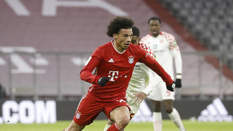 Leroy Sané trug sich gegen Mainz 05 in die Torschützenliste ein.