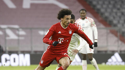 Leroy Sané trug sich gegen Mainz 05 in die Torschützenliste ein.
