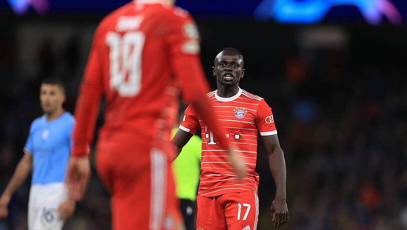 Sadio Mané beim Spiel gegen Manchester City – sichtlich emotional.