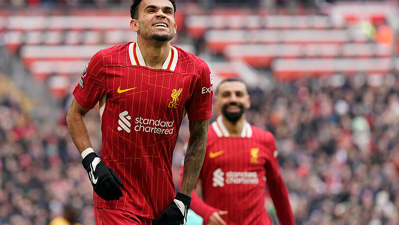 Luis Díaz vom FC Liverpool soll beim FC Bayern auf dem Wunschzettel stehen. Luis Díaz vom FC Liverpool soll beim FC Bayern auf dem Wunschzettel stehen.