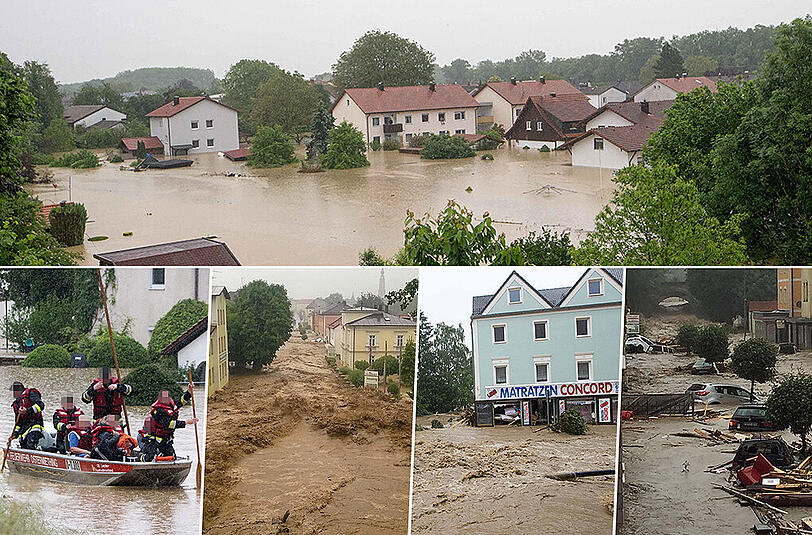 Sehen Sie hier die erschreckenden Bilder vom Hochwasser im Landkreis Rottal-Inn.
